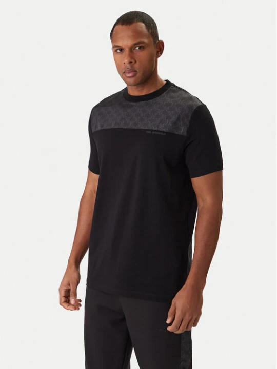Zdjęcie produktu KARL LAGERFELD T-Shirt 755030 561221 Czarny Regular Fit