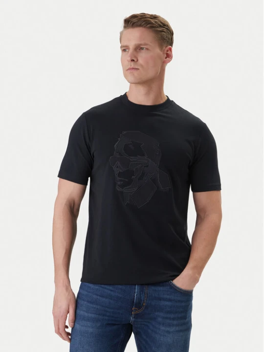 Zdjęcie produktu KARL LAGERFELD T-Shirt 755036 562221 Granatowy Loose Fit