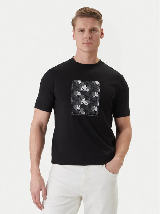 Zdjęcie produktu KARL LAGERFELD T-Shirt 755037 562221 Czarny Loose Fit