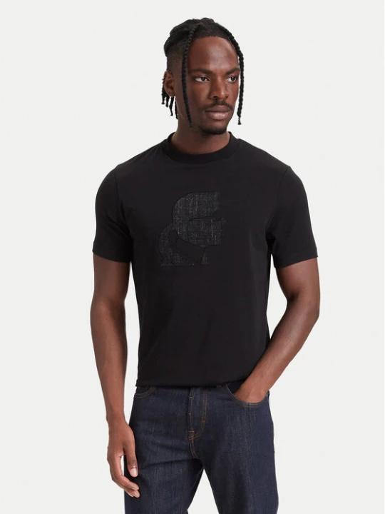 Zdjęcie produktu KARL LAGERFELD T-Shirt 755041 564236 Czarny Regular Fit