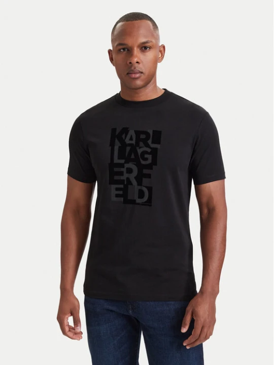 Zdjęcie produktu KARL LAGERFELD T-Shirt 755042 564235 Czarny Regular Fit