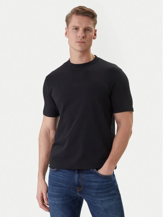 Zdjęcie produktu KARL LAGERFELD T-Shirt 755047 562235 Granatowy Regular Fit
