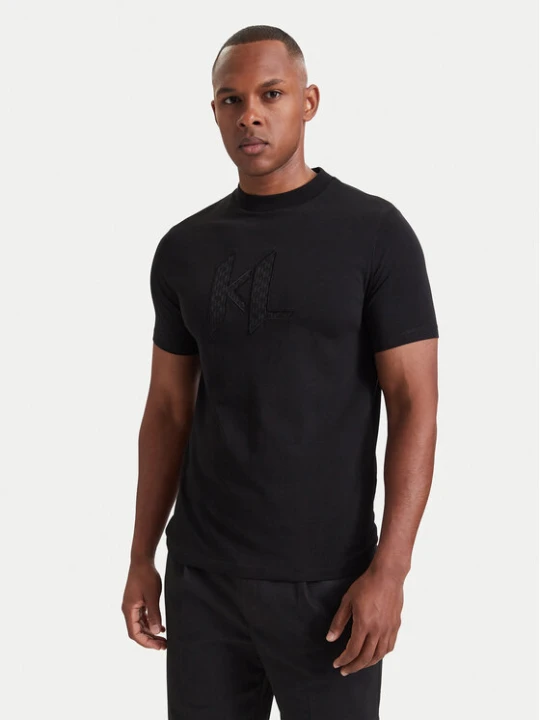Zdjęcie produktu KARL LAGERFELD T-Shirt 755047 564235 Czarny Regular Fit