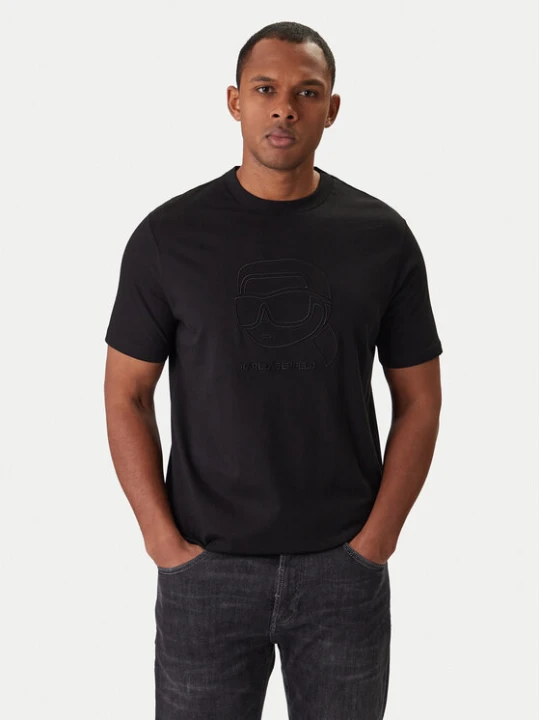 Zdjęcie produktu KARL LAGERFELD T-Shirt 755052 561224 Czarny Regular Fit