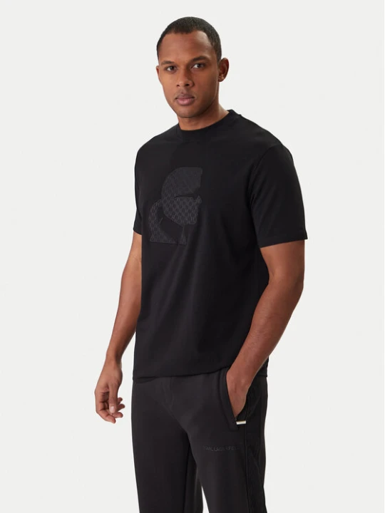 Zdjęcie produktu KARL LAGERFELD T-Shirt 755055 561221 Czarny Regular Fit