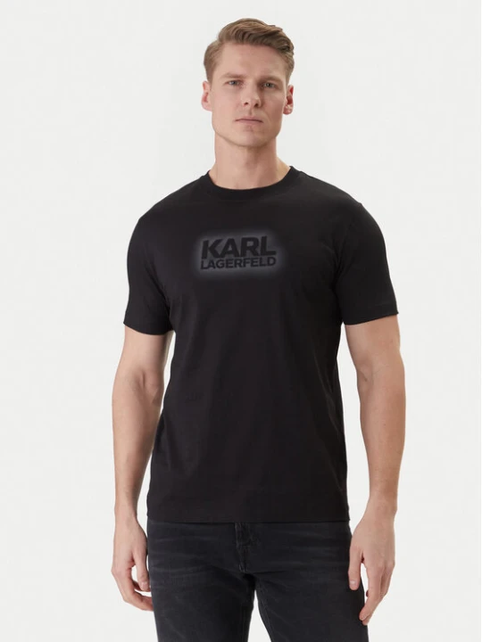 Zdjęcie produktu KARL LAGERFELD T-Shirt 755060 562242 Czarny Regular Fit