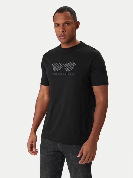 Zdjęcie produktu KARL LAGERFELD T-Shirt 755070 561252 Czarny Regular Fit