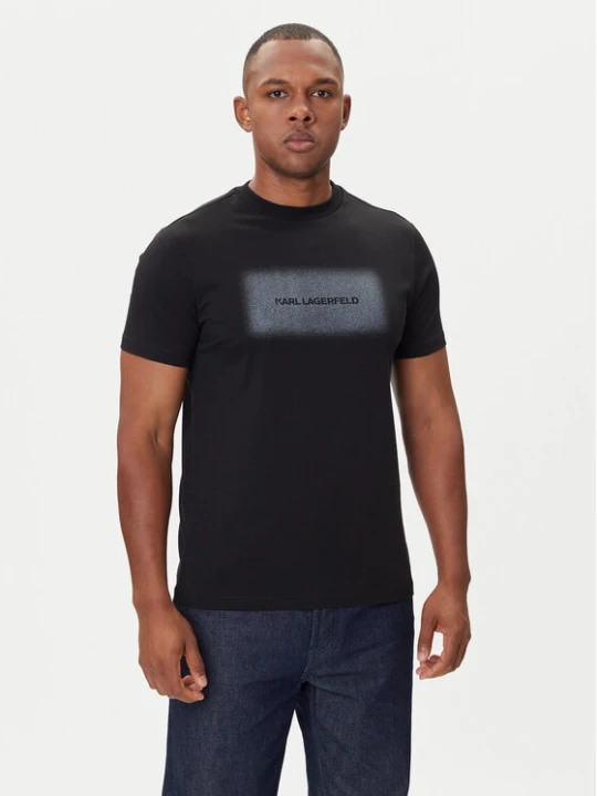 Zdjęcie produktu KARL LAGERFELD T-Shirt 755072 554255 Czarny Regular Fit