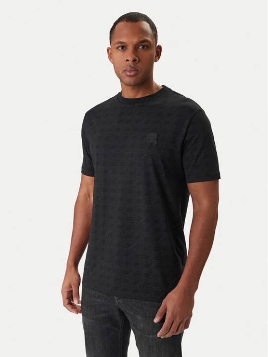 Zdjęcie produktu KARL LAGERFELD T-Shirt 755077 561251 Czarny Regular Fit