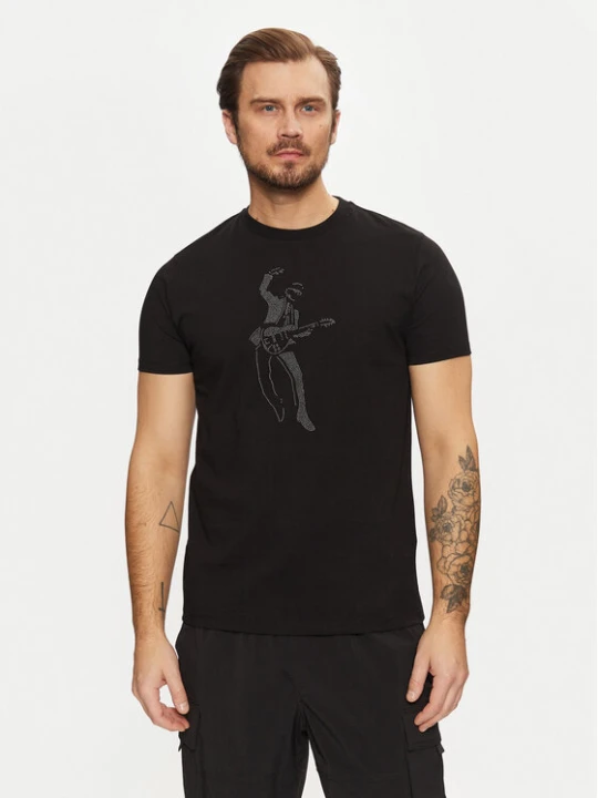 Zdjęcie produktu KARL LAGERFELD T-Shirt 755089 551225 Czarny Regular Fit