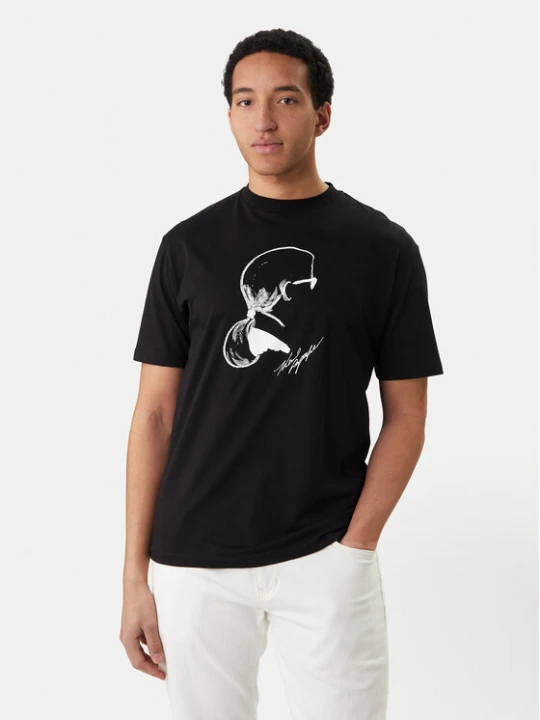 Zdjęcie produktu KARL LAGERFELD T-Shirt 755146 562224 Czarny Loose Fit