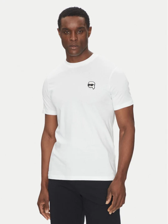 Zdjęcie produktu KARL LAGERFELD T-Shirt 755710 500224 Biały Regular Fit