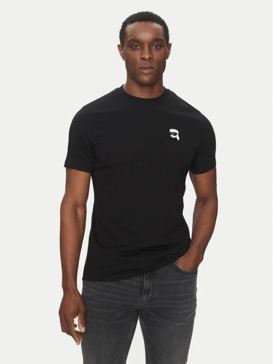 Zdjęcie produktu KARL LAGERFELD T-Shirt 755710 500224 Czarny Regular Fit