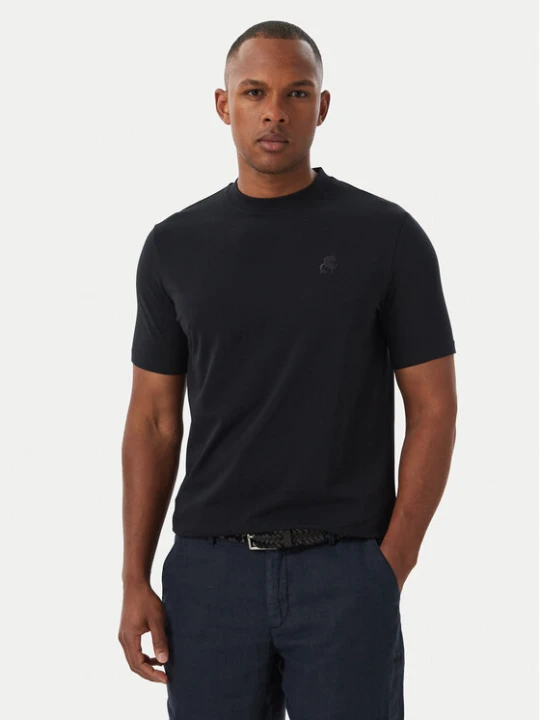 Zdjęcie produktu KARL LAGERFELD T-Shirt 755750 562221 Granatowy Regular Fit