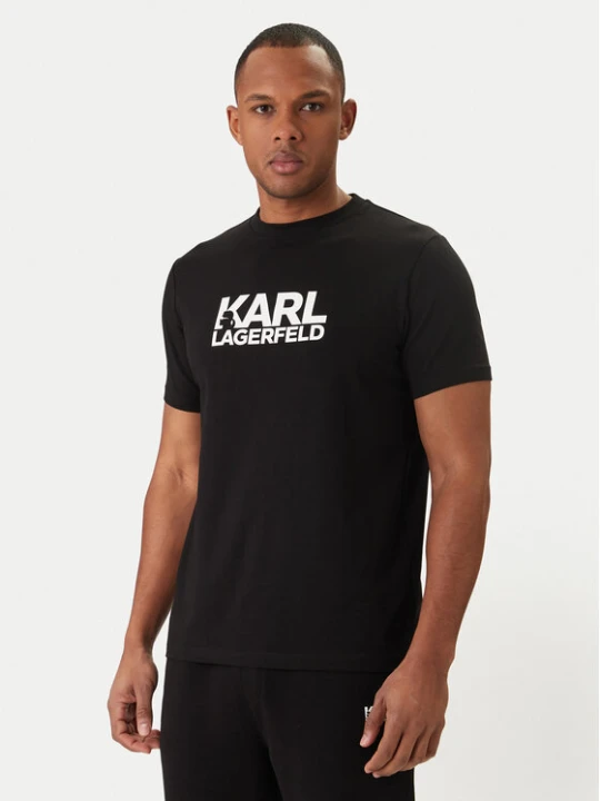 Zdjęcie produktu KARL LAGERFELD T-Shirt 755780 500235 Czarny Regular Fit