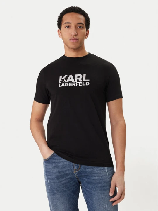 Zdjęcie produktu KARL LAGERFELD T-Shirt 755780 500235 Czarny Regular Fit