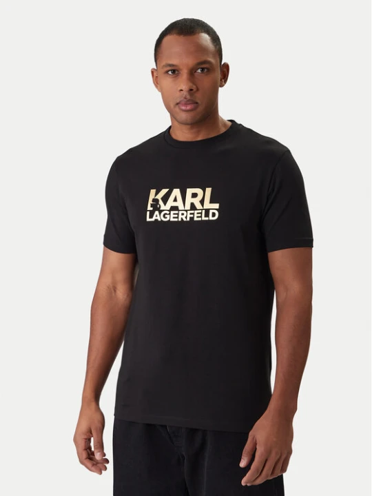 Zdjęcie produktu KARL LAGERFELD T-Shirt 755780 561235 Czarny Regular Fit