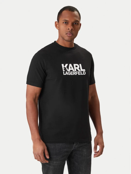 Zdjęcie produktu KARL LAGERFELD T-Shirt 755780 561235 Czarny Regular Fit