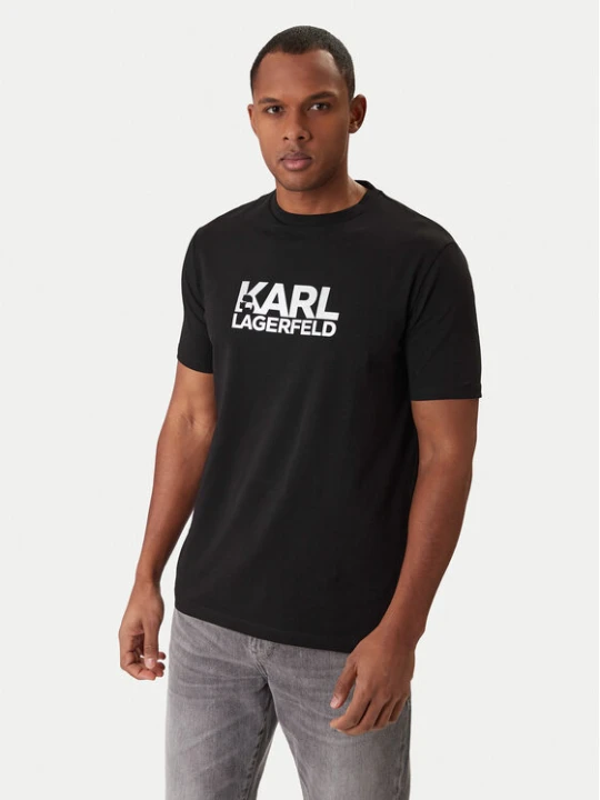Zdjęcie produktu KARL LAGERFELD T-Shirt 755780 561235 Czarny Regular Fit