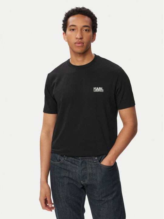 Zdjęcie produktu KARL LAGERFELD T-Shirt 755781 563235 Czarny Regular Fit
