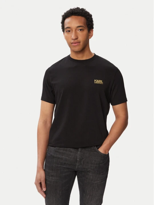 Zdjęcie produktu KARL LAGERFELD T-Shirt 755781 563235 Czarny Regular Fit