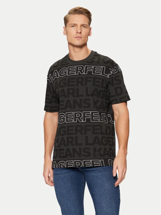 Zdjęcie produktu KARL LAGERFELD T-Shirt A1M17114 Czarny Regular Fit