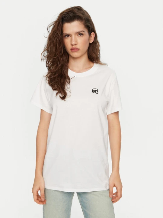 Zdjęcie produktu KARL LAGERFELD T-Shirt A1W17025 Biały Relaxed Fit