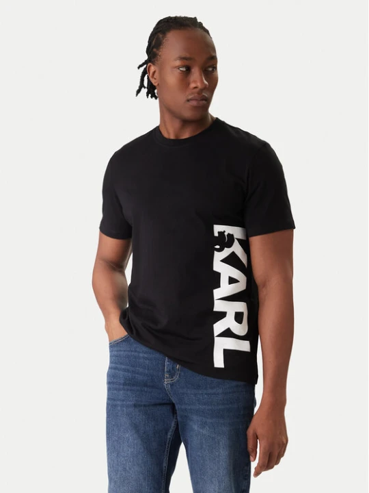 Zdjęcie produktu KARL LAGERFELD T-Shirt A2M46038 Czarny Regular Fit