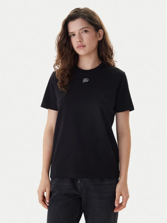 Zdjęcie produktu KARL LAGERFELD T-Shirt B1W17091 Czarny Regular Fit