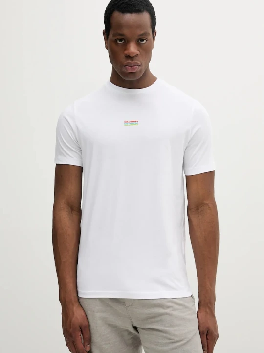 Zdjęcie produktu Karl Lagerfeld t-shirt bawełniany biały