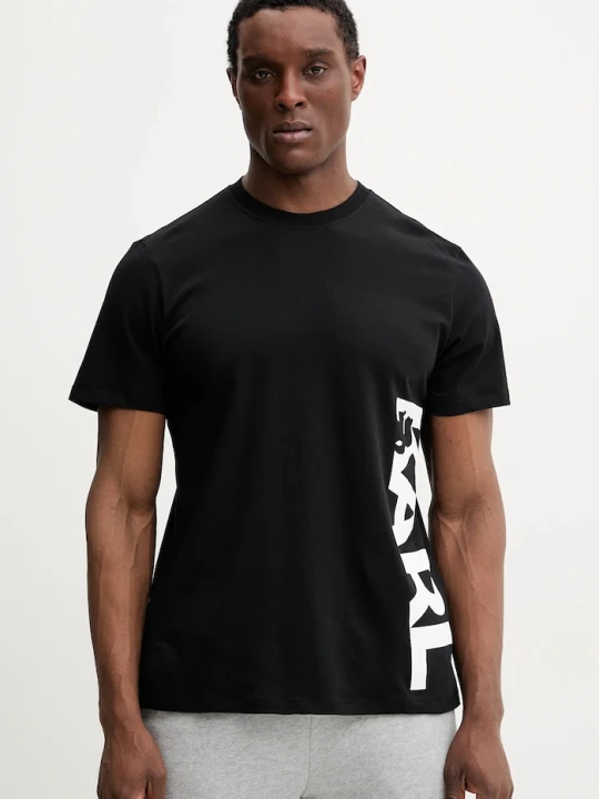 Zdjęcie produktu Karl Lagerfeld T-shirt męski bawełniany czarny