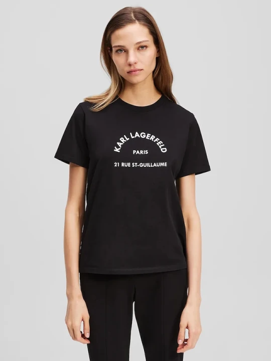 Zdjęcie produktu Karl Lagerfeld t-shirt bawełniany czarny