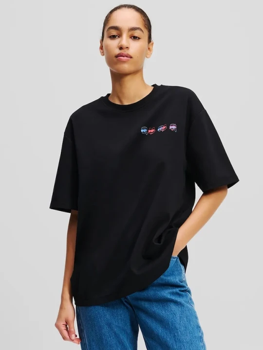 Zdjęcie produktu Karl Lagerfeld t-shirt bawełniany IKON czarny