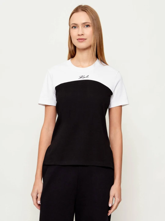 Zdjęcie produktu Karl Lagerfeld T-shirt Bw Contrast | Regular Fit czarny