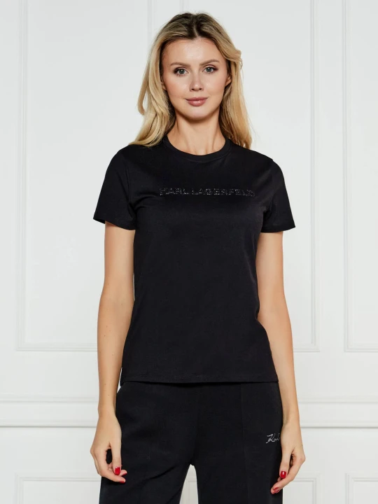 Zdjęcie produktu Karl Lagerfeld T-shirt COMMERCIAL LOGO | Regular Fit czarny