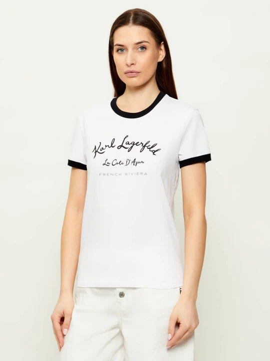 Zdjęcie produktu Karl Lagerfeld T-shirt cote d | Regular Fit biały