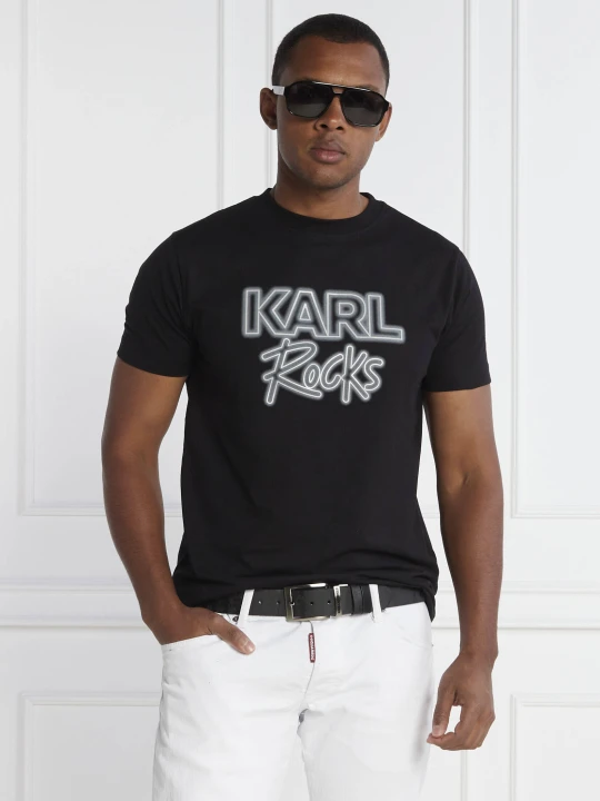 Zdjęcie produktu Karl Lagerfeld T-shirt CREWNECK | Regular Fit czarny