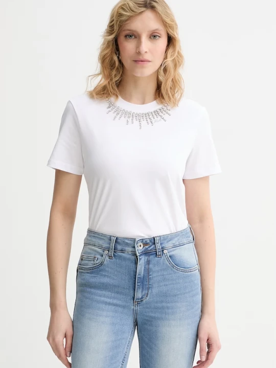 Zdjęcie produktu Karl Lagerfeld t-shirt damski bawełniany biały