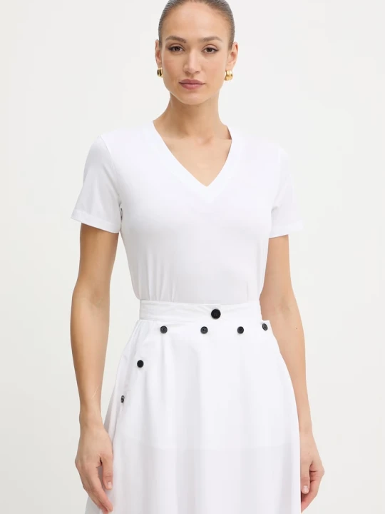 Zdjęcie produktu Karl Lagerfeld t-shirt damski bawełniany biały