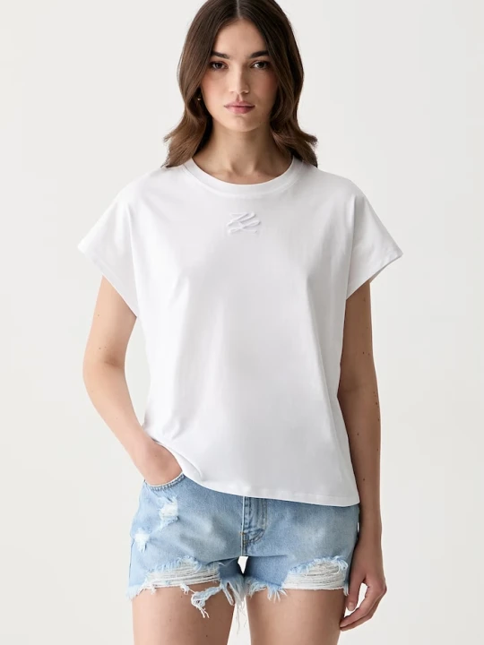Zdjęcie produktu Karl Lagerfeld T-shirt damski bawełniany biały