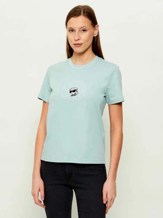 Zdjęcie produktu Karl Lagerfeld T-shirt Ikon circle | Regular Fit morski