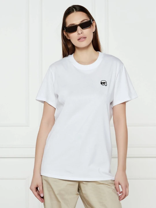 Zdjęcie produktu Karl Lagerfeld T-shirt IKON PATCH | Relaxed fit biały