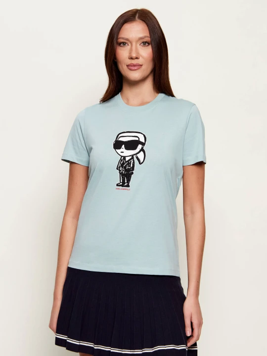 Zdjęcie produktu Karl Lagerfeld T-shirt Ikon | Regular Fit miętowy