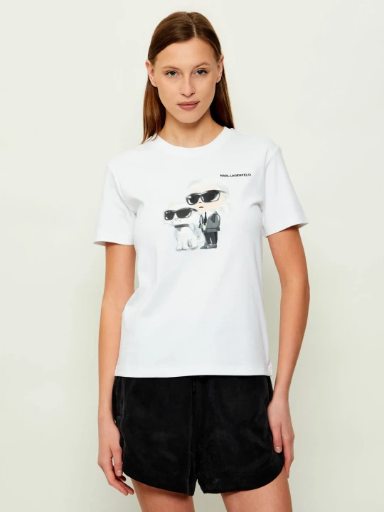 Zdjęcie produktu Karl Lagerfeld T-shirt ikon | Regular Fit biały