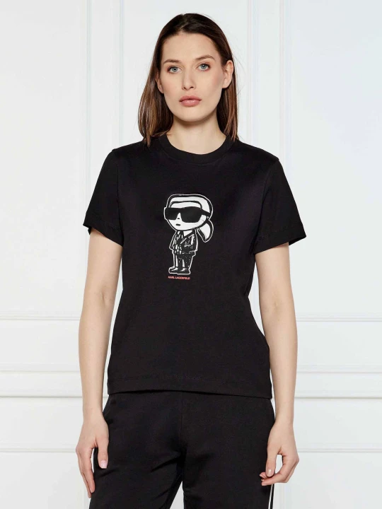 Zdjęcie produktu Karl Lagerfeld T-shirt IKON SKETCH | Regular Fit czarny