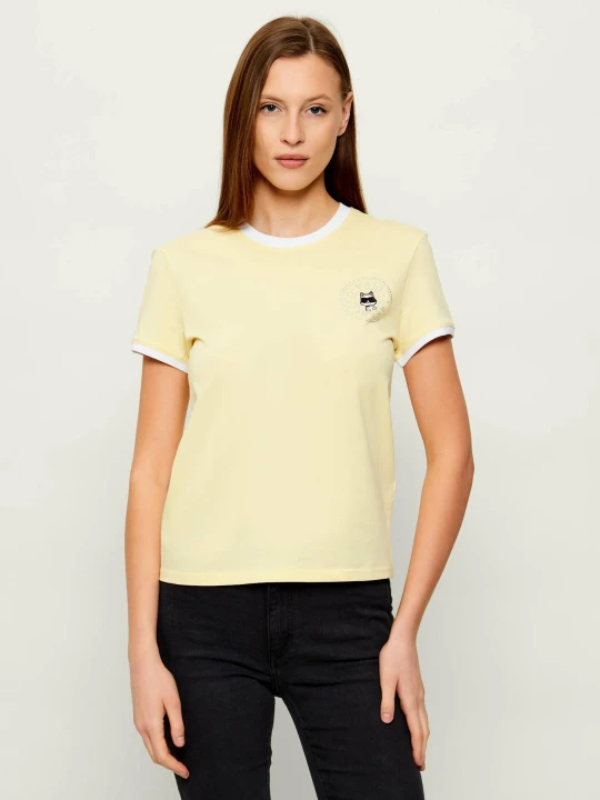 Zdjęcie produktu Karl Lagerfeld T-shirt Ikon | Slim Fit żółty