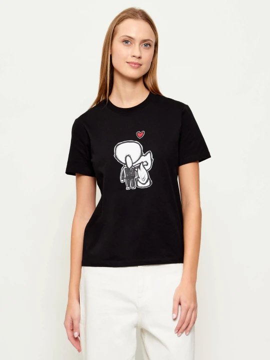 Zdjęcie produktu Karl Lagerfeld T-shirt ikon valentine | Regular Fit czarny