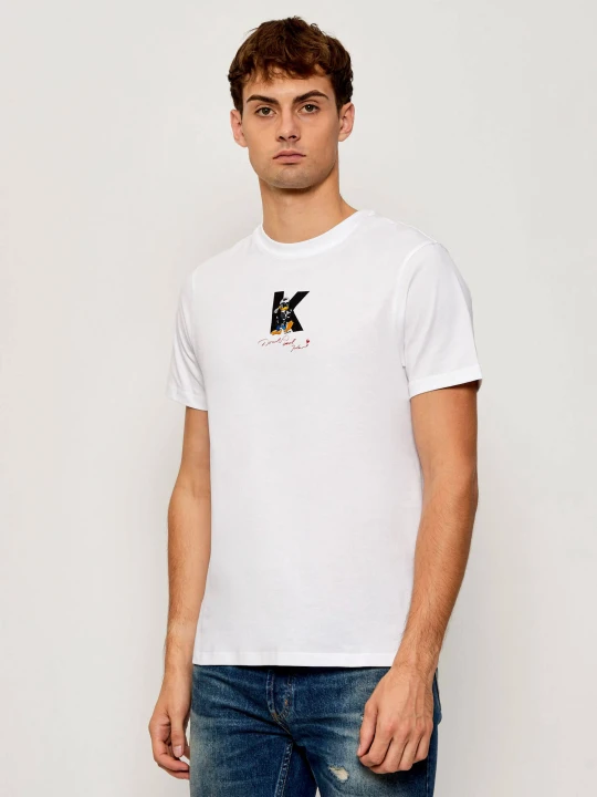 Zdjęcie produktu Karl Lagerfeld T-shirt Karl Lagerfeld x Disney | Regular Fit biały