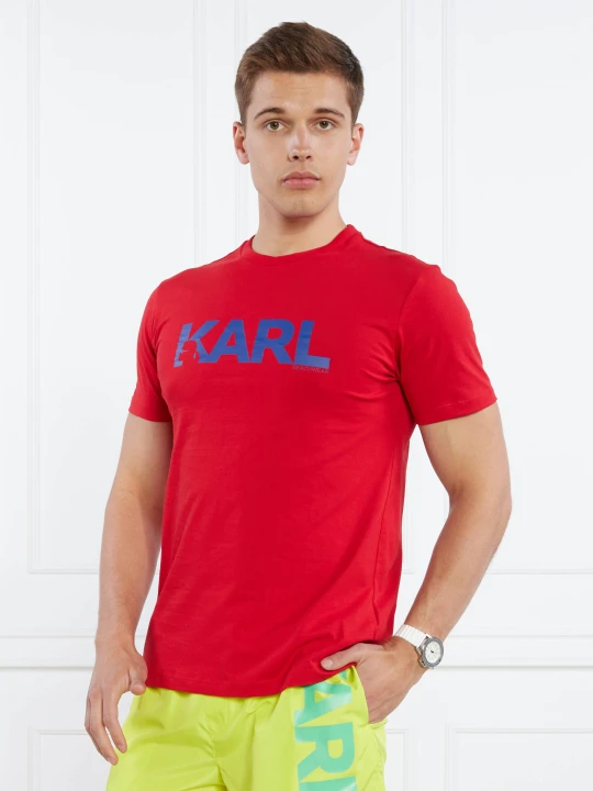 Zdjęcie produktu Karl Lagerfeld T-shirt karl logo | Regular Fit czerwony