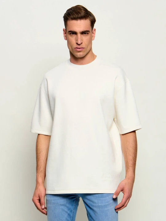 Zdjęcie produktu Karl Lagerfeld T-shirt | Loose fit kremowy